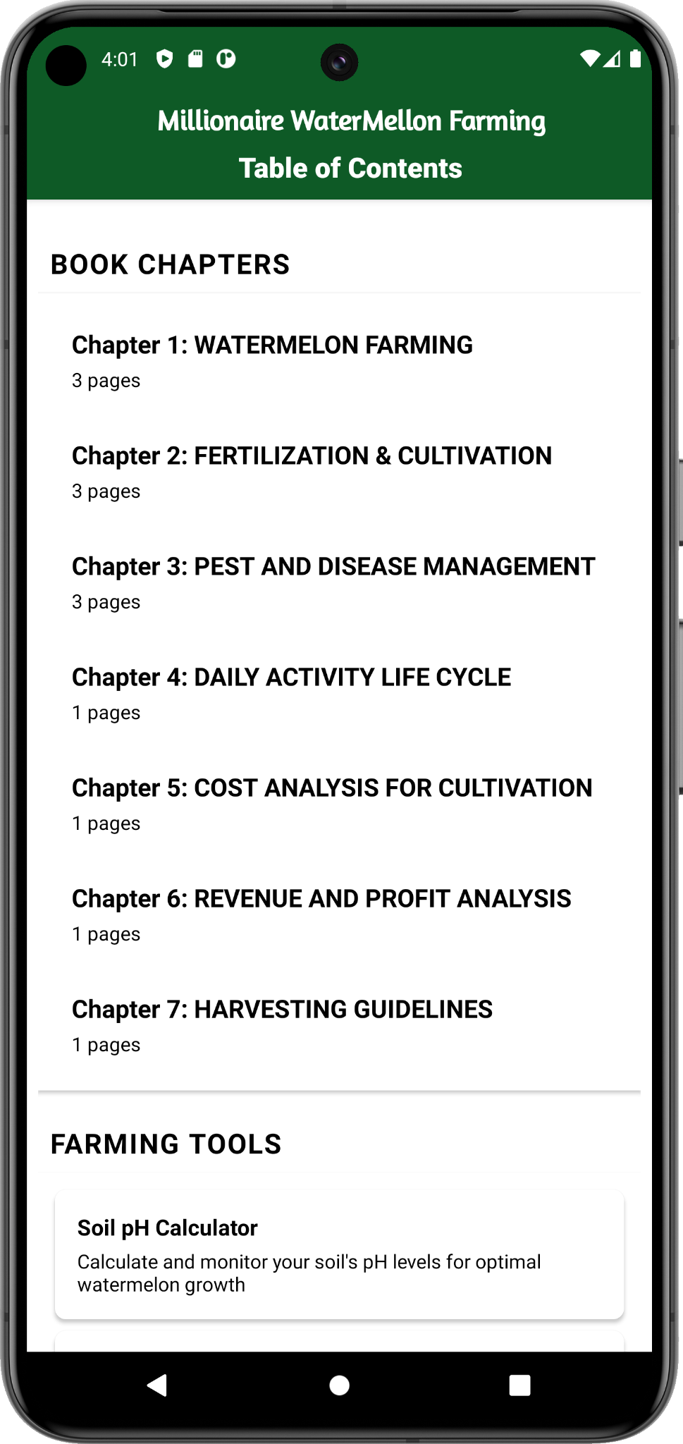 Millionaire Watermelon Farming actual application screenshot